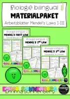 Vorschau - Arbeitsblätter - Materialpaket - BILINGUAL - Mendel's laws - Deckblatt