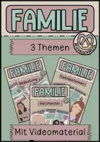 Vorschau - Arbeitsblätter - Materialpaket Familie 3 Themen #1 - Deckblatt
