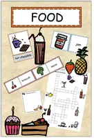 Vorschau - Arbeitsblätter - Materialpaket FOOD A1 - Deckblatt