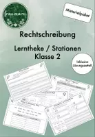 Vorschau - Arbeitsblätter - Materialpaket - Rechtschreibung an Stationen - Deckblatt