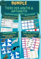 Vorschau - Arbeitsblätter - BUNDLE: Tiere der Arktis & Antarktis - Deckblatt