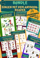 Vorschau - Arbeitsblätter - WACHSENDES BUNDLE: Liederarbeitung mit dem Anybook-Reader - Deckblatt