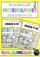 Vorschau - Spiele - Materialpaket - Zahlenpuzzle (0-20) - Deckblatt