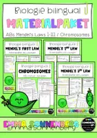 Vorschau - Stundenentwürfe - Materialpaket XL - BILINGUAL - Mendel's Laws and Chromosomes - Deckblatt
