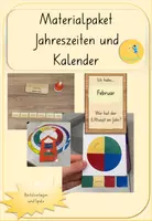 Vorschau - Arbeitsblätter - Materialpaket Jahreszeiten, Monate, Wochentage (Kalender) - Deckblatt