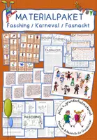 Vorschau - Arbeitsblätter - Materialpaket "Fasching, Karneval, Fasnacht" - Deckblatt