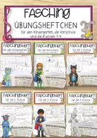 Vorschau - Anderer Materialtyp - 6er-SET Faschingsheftchen - Deckblatt