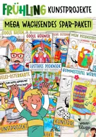 Vorschau - Mal- und Bastelvorlagen - Frühling/Ostern Kunstprojekte: MEGA wachsendes Materialpaket! - Deckblatt