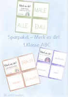 Vorschau - Spiele - Sparpaket "Merk es dir!" zu allen Buchstaben/Lauten - 1.Klasse - Deckblatt