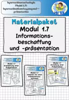 Vorschau - Stundenentwürfe - Materialpaket Modul 1.7 Informationsbeschaffung und -präsentation Informationstechnologie Lehrplan Plus - Deckblatt