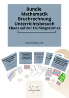 Vorschau - Stundenentwürfe - Bundle - Unterrichtsbesuch Brüche - Chaos auf der Frühlingskirmes - Deckblatt