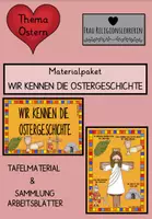 Vorschau - Arbeitsblätter - Materialpaket "WIR KENNEN DIE OSTERGESCHICHTE" (Klasse 1/2) - Deckblatt