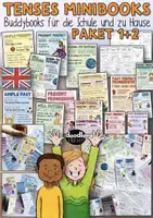 Vorschau - Arbeitsblätter - English Tenses - Minibook 1 + 2 Sparpaket - Deckblatt