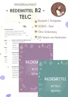 Vorschau - Präsentationen/Tafelbilder - Materialpaket B2 TELC Redemittel Schreiben & Sprechen - Deckblatt