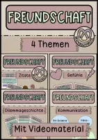 Vorschau - Arbeitsblätter - Materialpaket Freundschaft 4 Themen #1 - Deckblatt