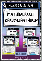 Vorschau - Unterrichtsreihen - Materialpaket Zirkus - Lerntheken - Klasse 1, 2, 3, 4 - Deckblatt