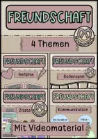 Vorschau - Arbeitsblätter - Materialpaket Freundschaft 4 Themen #4 - Deckblatt