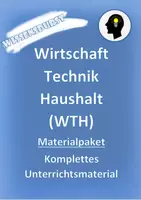 Vorschau - Stundenentwürfe - wachsendes Materialpaket Wirtschaft Technik Haushalt (WTH) - Deckblatt