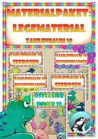 Vorschau - Unterrichtsreihen - Wachsendes Materialpaket - Legematerial im Zahlenraum 10 (Additionen und Subtraktionen) - Deckblatt