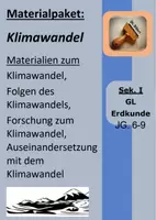 Vorschau - Arbeitsblätter - Sparpaket: Klimawandel, Klimaforschung, Klima, Folgen des Klimawandels #TimeForClimateAction - Deckblatt