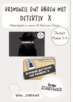 Vorschau - Stundenentwürfe - Zuhören - Materialpaket Hörspielkrimis zu meiner UB Reihe - Deckblatt