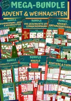 Vorschau - Arbeitsblätter - MEGA XXL-Paket: Advent & Weihnachten / Wachsendes Bundle - Deckblatt