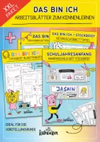 Vorschau - Arbeitsblätter - Das bin ich - Arbeitsblätter zum kennenlernen 💛 Steckbriefe | XXL Paket - Deckblatt