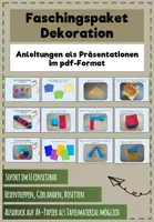 Vorschau - Mal- und Bastelvorlagen - Materialpaket Faschingsdekoration - Deckblatt