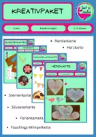 Vorschau - Mal- und Bastelvorlagen - Kreativpaket - 9 Materialien! - Deckblatt