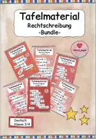 Vorschau - Präsentationen/Tafelbilder - Tafelmaterial Rechtschreibung -Bundle- - Deckblatt
