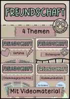 Vorschau - Arbeitsblätter - Materialpaket Freundschaft 4 Themen #3 - Deckblatt