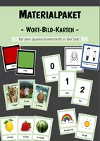 Vorschau - Spiele - Wort-Bild-Karten für den Spanischunterricht (Sek I) - Materialpaket - Deckblatt