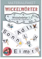Vorschau - Stationenlernen - WICKELWÖRTER - Erste Wörter lesen WACHSENDES PAKET! - Deckblatt
