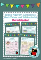 Vorschau - Fördermaterial/Inklusion - Materialpaket Ebene Figuren: Eigenschaften, Umfang und Flächeninhalt berechnen - Deckblatt