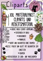 Vorschau - Mal- und Bastelvorlagen - XXL Paket zum Thema Wald mit Cliparts, Mandalas und Arbeitsmaterial - Deckblatt