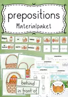 Vorschau - Arbeitsblätter - prepositions easter Materialpaket - Deckblatt