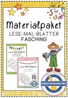 Vorschau - Arbeitsblätter - Materialpaket Lese-Mal-Blätter KARNEVAL - Deckblatt