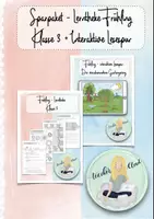 Vorschau - Arbeitsblätter - Frühlings-Lerntheke – Deutsch, Mathe, Kunst & Englisch mit interaktiver Lesespur! - Deckblatt