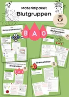 Vorschau - Stundenentwürfe - Materialpaket Blutgruppen: AB0 System, Landsteiner, Übung, Rhesusfaktor - Deckblatt