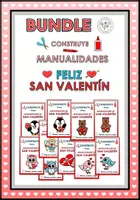 Vista previa - Manualidades / Dibujos para colorear - PAQUETE BUNDLE CONSTRUYE MANUALIDADES SAN VALENTIN FEBRERO CRAFT - Portada
