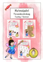 Vorschau - Arbeitsblätter - Materialpaket Personen beschreiben - Fasching und Karneval - Deckblatt