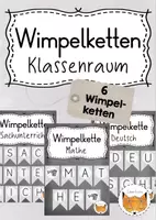 Vorschau - Anderer Materialtyp - Wimpelketten Klassenraum - Deckblatt