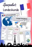 Vorschau - Arbeitsblätter - Wachsendes Sparpaket - Französische Landeskunde - Deckblatt