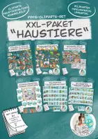 Vorschau - Unterrichtsreihen - XL-Materialpaket "Haustiere" Cliparts Bildkarten Legekreise Wimmelbild Haustierhaltung - Deckblatt