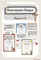 Vorschau - Stundenentwürfe - Materialpaket Religion Klasse 3/4 - Deckblatt
