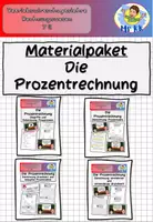 Vorschau - Stundenentwürfe - Materialpaket "Die Prozentrechnung" BwR 7 II Lehrplan Plus - Deckblatt