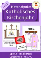 Vorschau - Spiele - Katholisches Kirchenjahr: Bildkarten und Spiele - Deckblatt