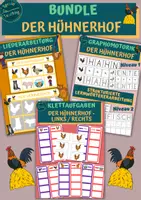 Vorschau - Arbeitsblätter - BUNDLE: Der Hühnerhof - Deckblatt