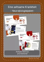 Vorschau - Interaktives Material - Materialpaket kleine Patientenakten zum Thema Neurobiologie - Deckblatt