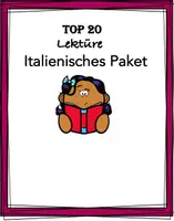 Vorschau - Arbeitsblätter - Paket: Italienisch TOP 20 Letture @-45% Rabbatt! (Text/ Italiano) A1/A2 - Deckblatt